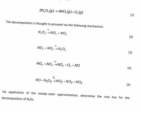 <p>what order is a consecutive rxn, writ ethe method to finding the rate of change and do the 1st step here</p>