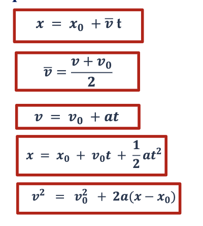 <p>What type of motion are these equations used for?</p>
