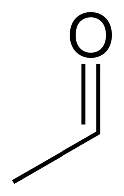 <p>Acetone with a hydrogen instead of a carbon</p>