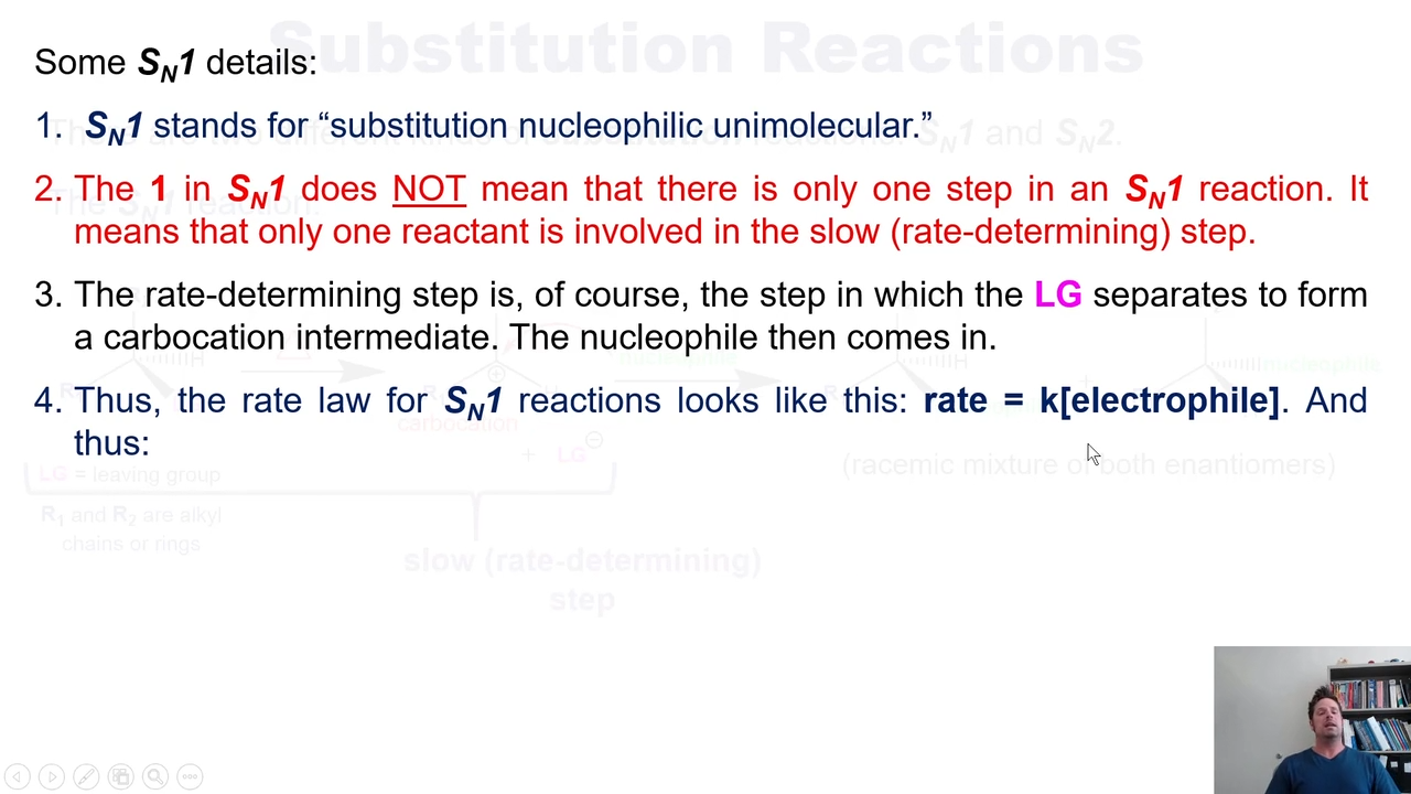 <p>it looks like rate=k(electrophile)</p>