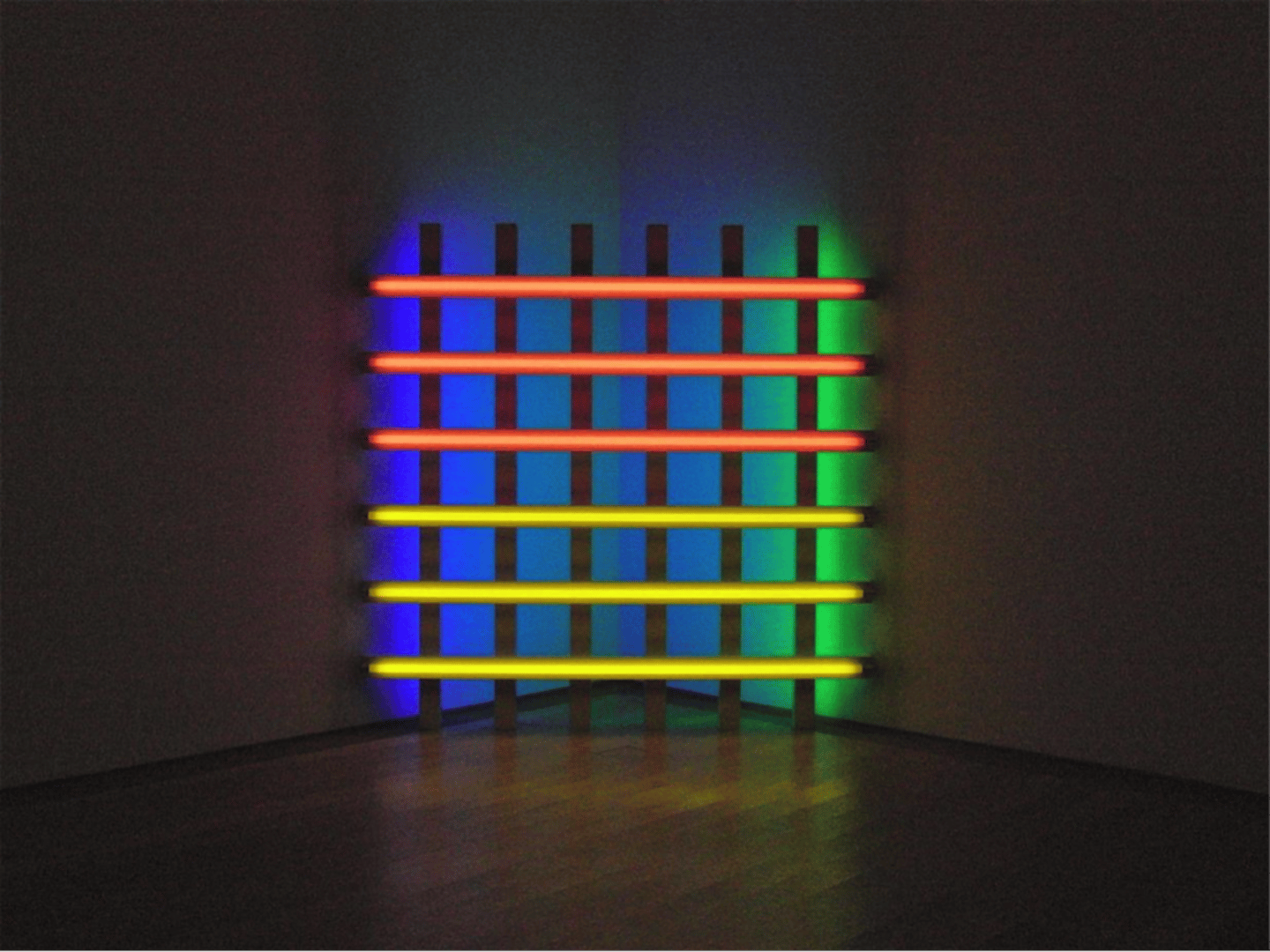 <p>- American minimalist artist</p><p>- sculpted with neon tubing, large</p>