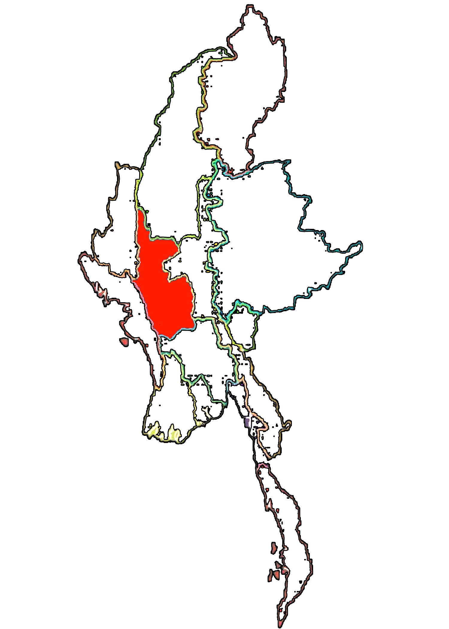 <p>Which state or region is highlighted?</p>