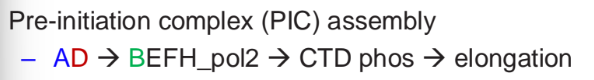 <ul><li><p>aka repeat central </p></li><li><p>The largest subunit of RNA polymerase II has a repeating AA sequence at the carboxy-terminal end</p></li><li><p>for human RNA polymerase II, a sequence of 7 AA is repeated 52 times</p></li><li><p>thought to help tether Pol II to the general transcription factors </p></li></ul><p></p>