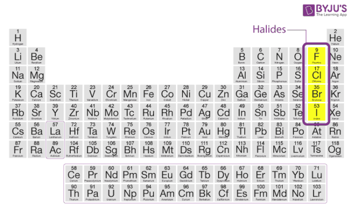 <p>group 17</p><ul><li><p>small radii (atomic radius) = small atom = hold onton their electrons TIGHT</p></li></ul><ul><li><p>high ionization energy (energy needed to remove an electron)</p></li></ul><ul><li><p>high electronegtaivity</p></li></ul><ul><li><p>form -1 anions</p></li></ul><p></p>