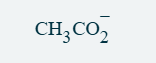 <p>Chemial formula (Can also be written as C2H3O2-</p>