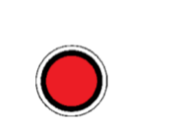 <p>Solid red light </p>