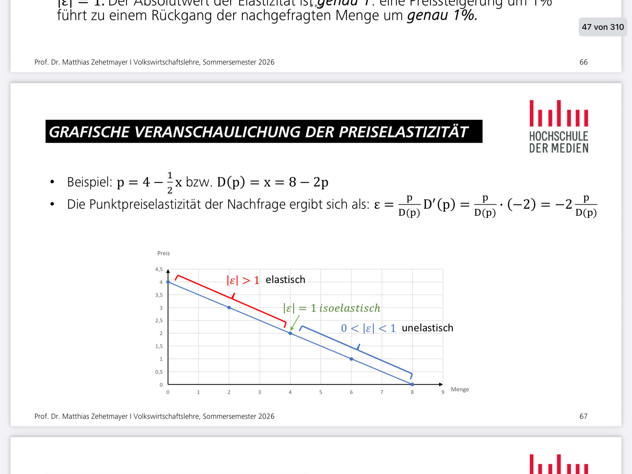 <p><span><span>Alles gut </span></span><span data-name="grinning_face_with_closed_eyes" data-type="emoji">😄</span><span><span> das ist wirklich der Punkt, wo es bei fast allen hakt. Ich mach’s jetzt ultra einfach, ohne Formel.</span></span></p><p></p><p></p><p></p><p></p><p><span data-name="fire" data-type="emoji">🔥</span><span><strong><span> Dein Gedanke (und warum er dich verwirrt)</span></strong></span></p><p></p><p></p><p><span><span>Du sagst:</span></span></p><p></p><p><span><span>„Es ist doch immer +4 mehr“</span></span></p><p></p><p><span data-name="check_mark" data-type="emoji">✔</span><span><span> Stimmt absolut!</span></span></p><p></p><p><span><span>ABER </span></span><span data-name="point_right" data-type="emoji">👉</span><span><span> Elastizität fragt nicht:</span></span></p><p></p><p><span><span>„Wie viel mehr?“</span></span></p><p></p><p><span><span>sondern:</span></span></p><p></p><p><span><span>„Wie viel mehr im Vergleich zu vorher?“</span></span></p><p></p><p></p><p></p><p></p><p><span data-name="brain" data-type="emoji">🧠</span><span><strong><span> Stell dir das so vor:</span></strong></span></p><p></p><p></p><p></p><p><span data-name="red_circle" data-type="emoji">🔴</span><span><strong><span> Oben (kleine Menge)</span></strong></span></p><p></p><p></p><ul><li><p><span><span>vorher: 2 Stück</span></span></p></li><li><p><span><span>nachher: 6 Stück</span></span></p></li></ul><p></p><p></p><p><span data-name="point_right" data-type="emoji">👉</span><span><span> +4 stimmt</span></span></p><p></p><p><span><span>ABER:</span></span></p><p></p><ul><li><p><span><span>von 2 auf 6 = 3x so viel (!!)</span></span></p></li></ul><p></p><p></p><p><span data-name="arrow_right" data-type="emoji">➡</span><span><span> riesige Veränderung → elastisch</span></span></p><p></p><p></p><p></p><p></p><p><span data-name="blue_circle" data-type="emoji">🔵</span><span><strong><span> Unten (große Menge)</span></strong></span></p><p></p><p></p><ul><li><p><span><span>vorher: 20 Stück</span></span></p></li><li><p><span><span>nachher: 24 Stück</span></span></p></li></ul><p></p><p></p><p><span data-name="point_right" data-type="emoji">👉</span><span><span> auch +4</span></span></p><p></p><p><span><span>ABER:</span></span></p><p></p><ul><li><p><span><span>von 20 auf 24 = nur bisschen mehr</span></span></p></li></ul><p></p><p></p><p><span data-name="arrow_right" data-type="emoji">➡</span><span><span> kleine Veränderung → unelastisch</span></span></p><p></p><p></p><p></p><p></p><p><span data-name="bulb" data-type="emoji">💡</span><span><strong><span> DAS ist der ganze Trick</span></strong></span></p><p></p><p></p><p><span data-name="point_right" data-type="emoji">👉</span><span><span> +4 ist nicht immer gleich „krass“</span></span></p><p></p><ul><li><p><span><span>bei kleinen Zahlen → riesig</span></span></p></li><li><p><span><span>bei großen Zahlen → egal</span></span></p></li></ul><p></p><p></p><p></p><p></p><p></p><p><span data-name="bullseye" data-type="emoji">🎯</span><span><strong><span> Auf deine Grafik übertragen</span></strong></span></p><p></p><p></p><ul><li><p><span><span>oben: wenig Menge → +4 = krass viel → elastisch </span></span><span data-name="red_circle" data-type="emoji">🔴</span></p></li><li><p><span><span>unten: viel Menge → +4 = kaum Unterschied → unelastisch </span></span><span data-name="blue_circle" data-type="emoji">🔵</span></p></li></ul><p></p><p></p><p></p><p></p><p></p><p><span data-name="brain" data-type="emoji">🧠</span><span><strong><span> Merksatz (wichtig!)</span></strong></span></p><p></p><p></p><p><span data-name="point_right" data-type="emoji">👉</span><span><span> Elastizität = „Wie krass wirkt die Änderung?“</span></span></p><p><span><span>nicht: „Wie groß ist die Änderung?“</span></span></p><p></p><p></p><p></p><p><span><span>Wenn du willst, kann ich dir das mit GENAU deinen Zahlen aus der Aufgabe Schritt für Schritt zeigen — dann klickt es meistens sofort </span></span><span data-name="bulb" data-type="emoji">💡</span></p>