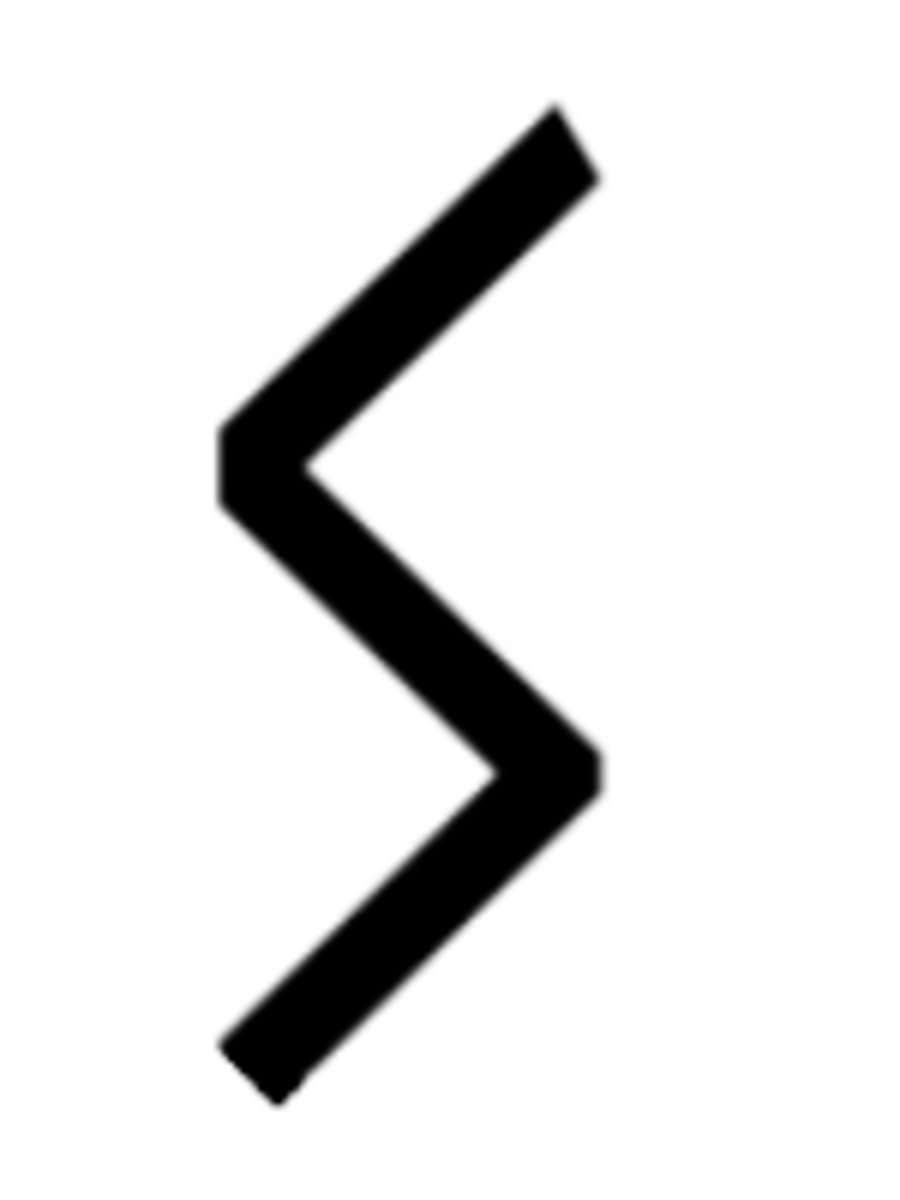 <p>The Sun; one of the three fire runes. For Nordic people the Sun and its power to warm, heal the mind and body, and grow crops was rare and treasured - victory, confidence. Think: strong yes, good energy, keep going. When merkstave, this rune means false goals, false success, naivety, or deception.</p>