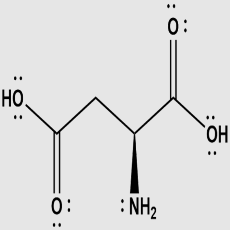 <ul><li><p>C₄H₇NO₄</p></li><li><p>Provides the second nitrogen atom of urea.</p></li><li><p>Combines with citrulline</p></li><li><p>Derived from amino acid metabolism</p></li></ul><p></p>
