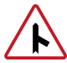 <p>Approach to Intersection Merging Traffic</p>