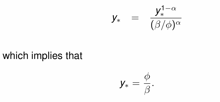 <p>What does it tell us that y<sub>*</sub> is and isn’t dependent on?</p>