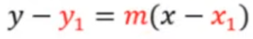 <p>y - f(a) = f’(a)(x-a)</p>