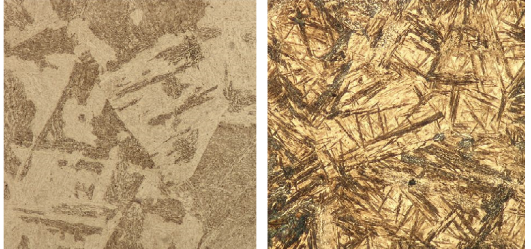 <p>Which of these microstructure would you want in the HAZ of your weld?</p>