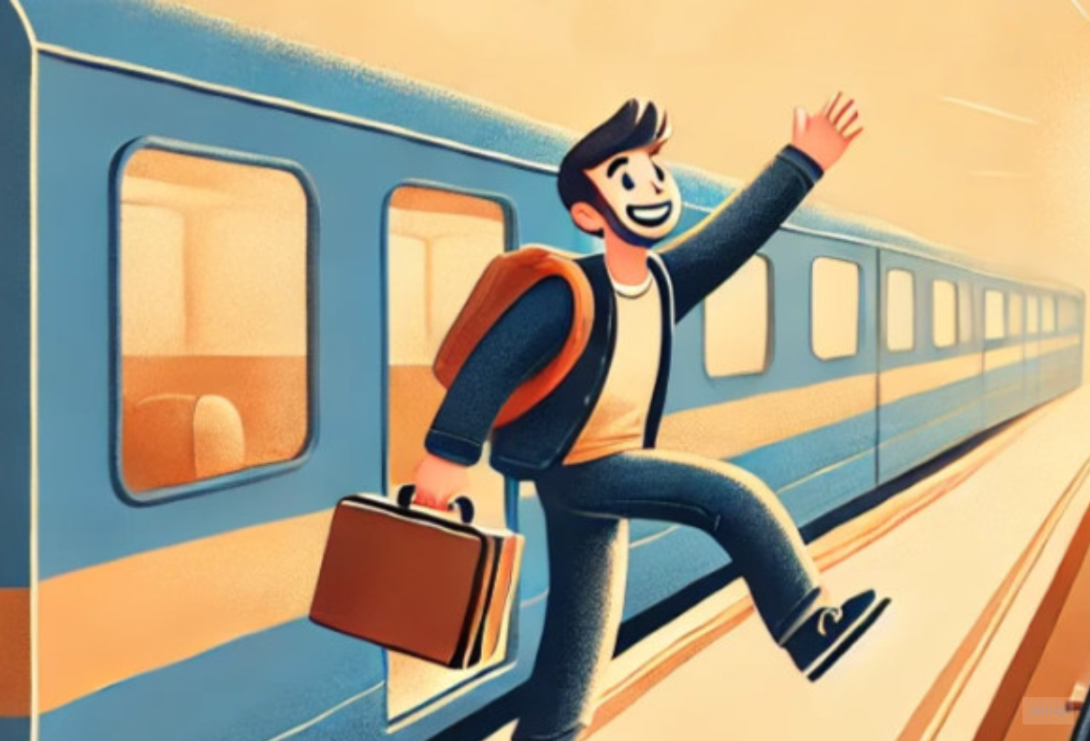 <p>I ____ at the station</p>
