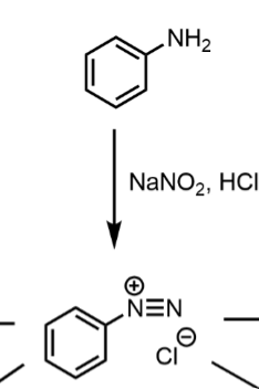 <p>Diazonium formation to make something else!</p>