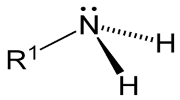 <p>has a carbon bonded to a nitrogen</p>