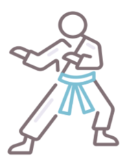 <p>to do karate</p>
