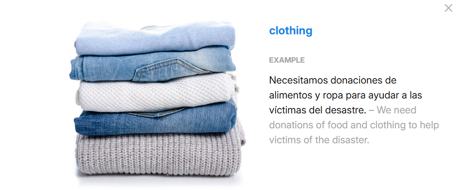 <p>clothing</p>