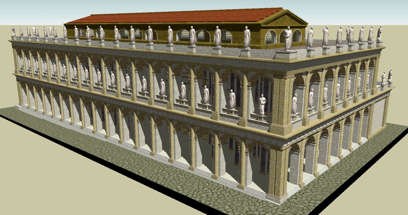 <p>basilica julia in rome</p>