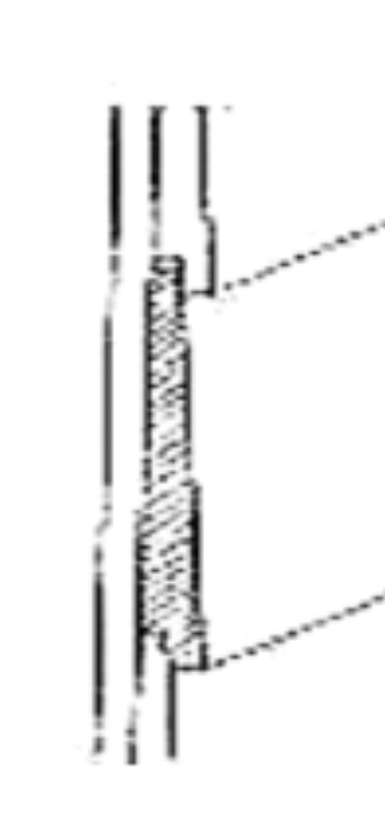 <p><strong>Bevel siding rabbeted </strong>along the lower edge to receive the upper edge of the board below it.</p>