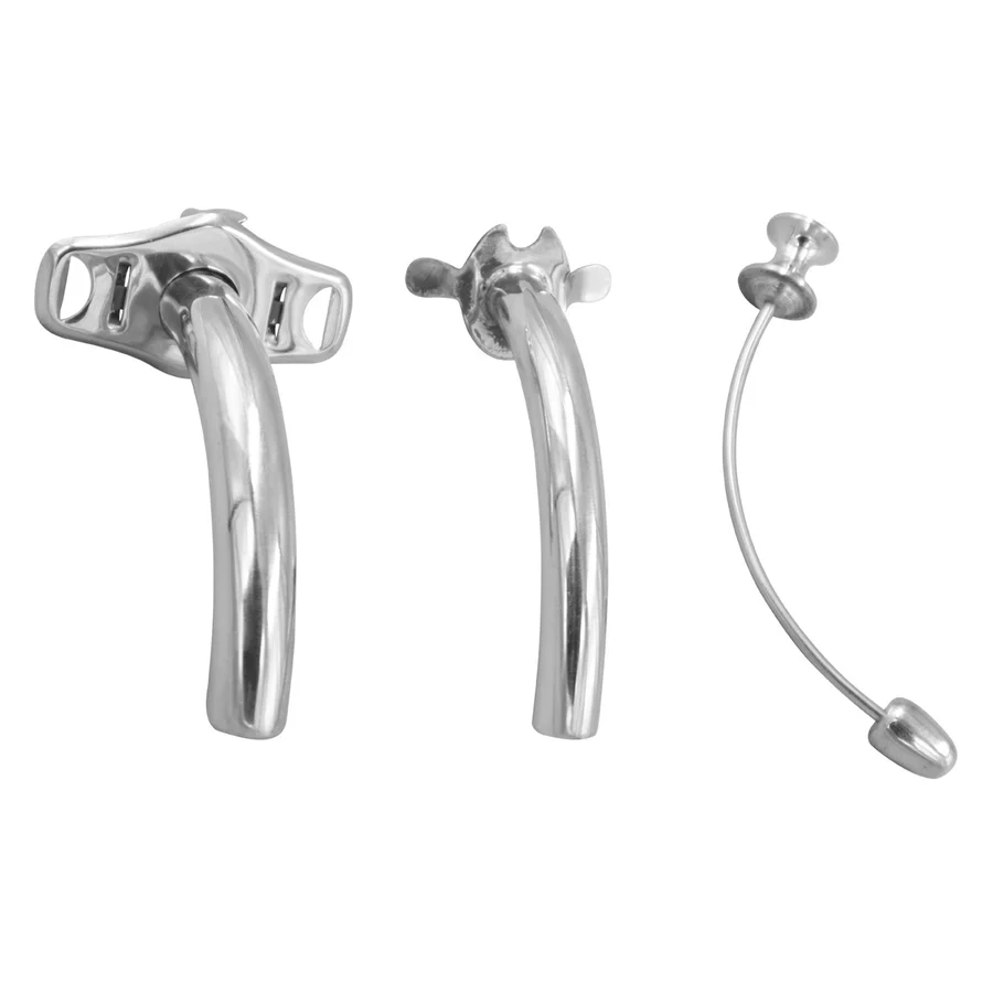 <ul><li><p>Plata, 3 peces, <strong>sense baló</strong>. Neteja fàcil.</p></li><li><p>Pacient crònic domiciliari. <strong>NO connectable a ventilació mecànica</strong>.</p></li></ul><p></p>