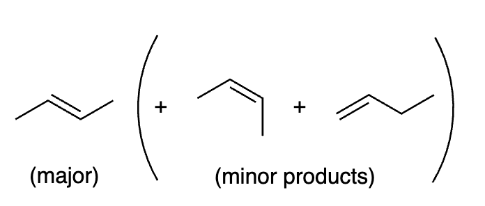 <p>Alkene (after alcohol) </p>