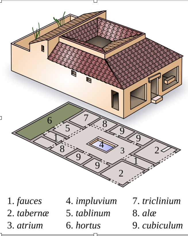 <p>‘Typical’ Roman domus (single-family house).</p>
