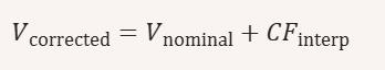 <p>Find the correction factor and also find “in between value” based on this pattern</p><p></p>