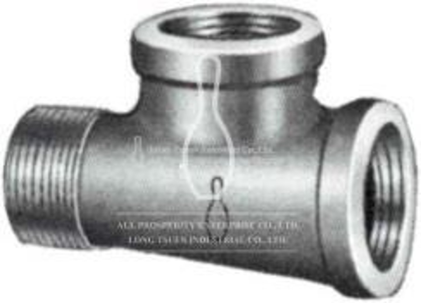 <p>A tee having all openings the same size.</p>