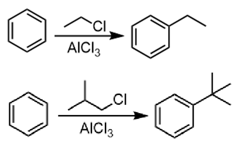 <p>adds -R to aromatic ring</p><p>*can rearrange</p>