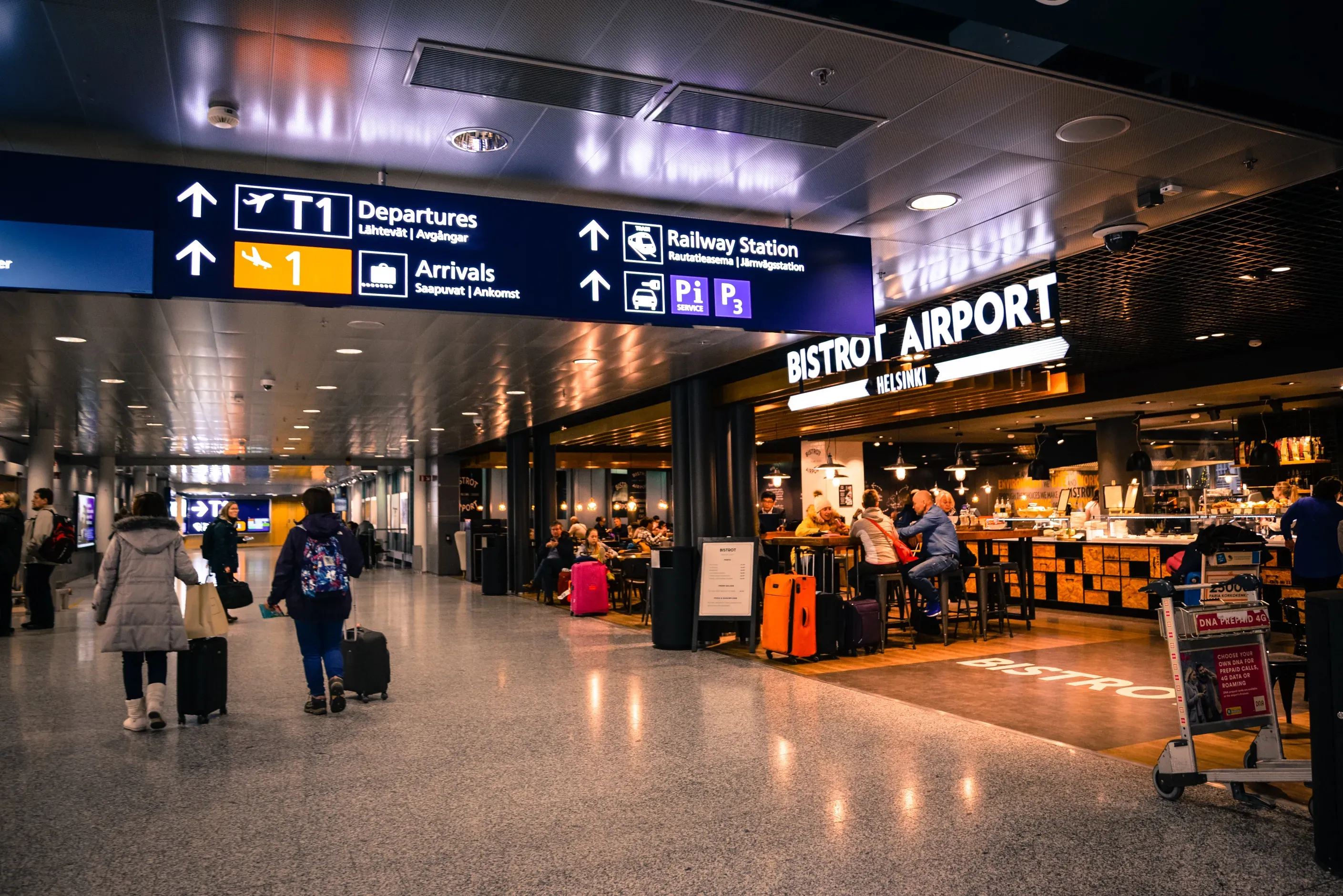 <p>The airport</p>