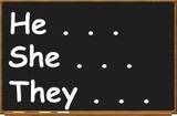 <p>The narrator is outside the story and use the pronouns "he", "she," or "they"</p>