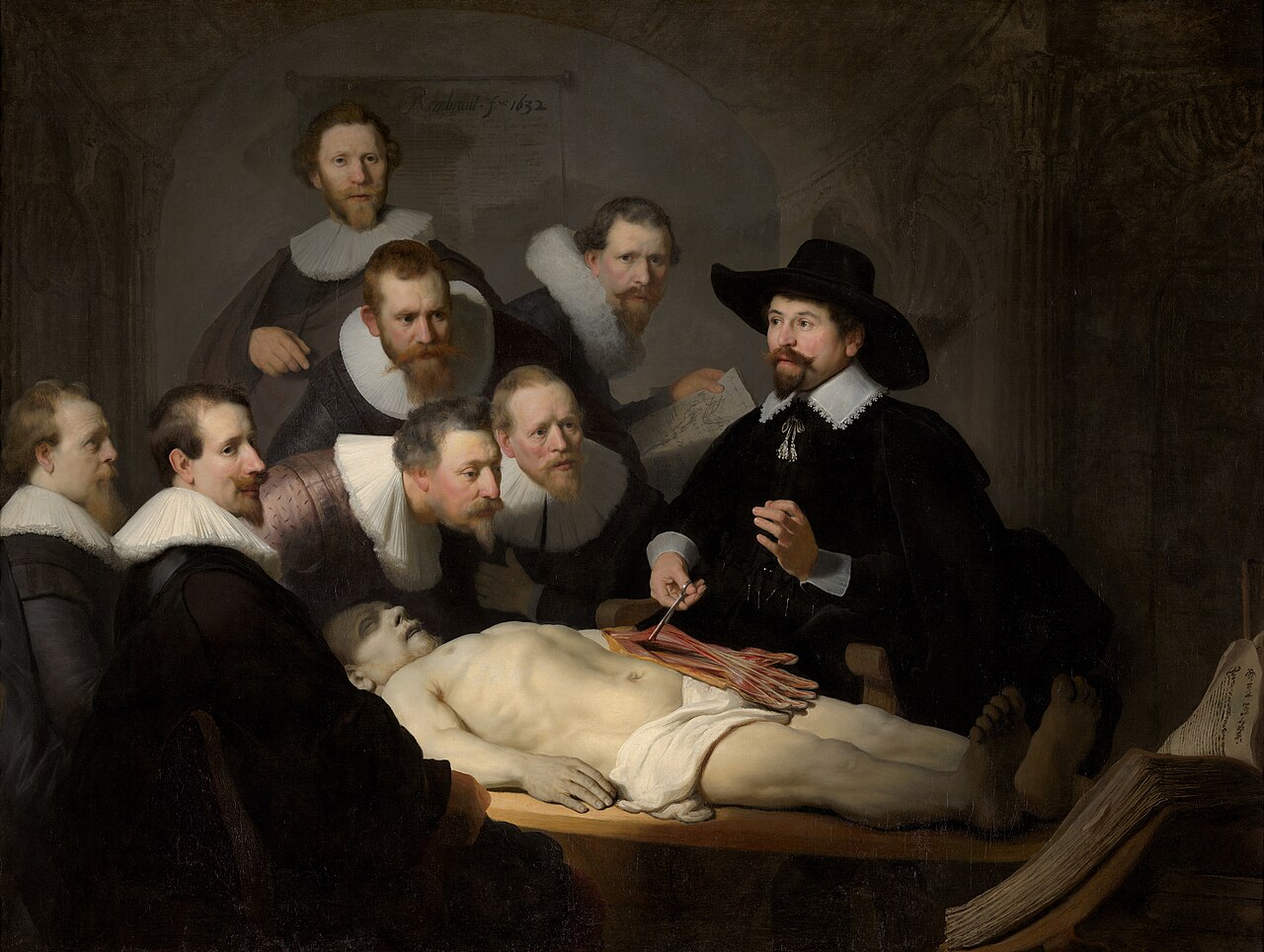 <ul><li><p>Depicts the namesake doctor, a physician who gave his namesake lecture, watched by a group of fascinated students </p></li><li><p>Painting which gave the namesake painter his first taste of fame in Amsterdam </p></li></ul><p></p>