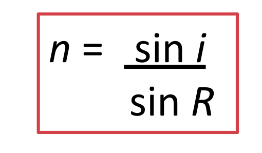 <p>index of refraction (n)? (6)</p>