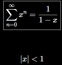 <p>Basic geonometric series to equation</p>