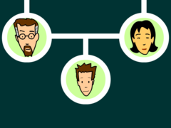 <p>Examples HEREDITY in humans:</p><p>~> curly or straight hair</p><p>~> colorblindness</p><p>~> blood type</p><p>~> left or right handedness</p>