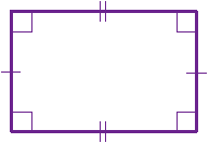 <p>A parallelogram with four right angles</p>