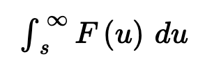 <p>F(s) = L { f(t) }</p>