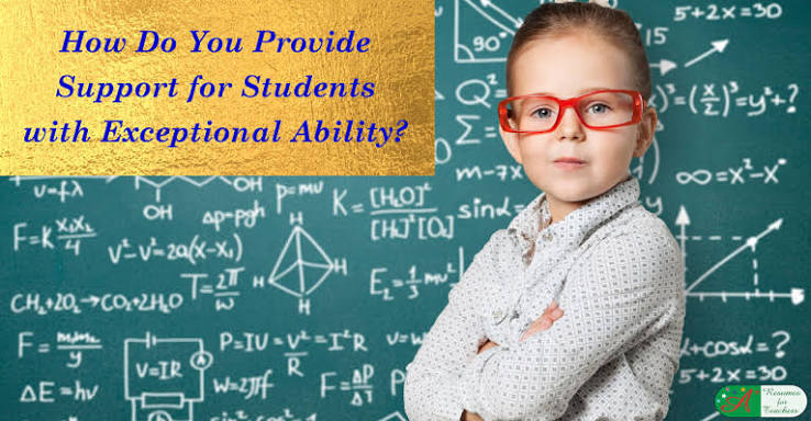 <p><strong>exceptional</strong></p><p>Ex: A supportive family environment can help an <em><u>exceptional student</u></em> develop both academic excellence and strong interpersonal skills.</p>