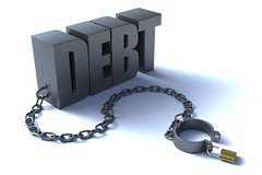 <p>To owe</p>