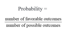 <p>$rac{desired ext{ outcomes}}{total ext{ outcomes}}$</p>