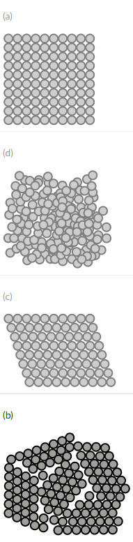 <p><span>Which structure is most consistent with a non-crystalline structure?</span></p>