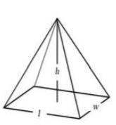 <p>the volume of a pyramid </p>