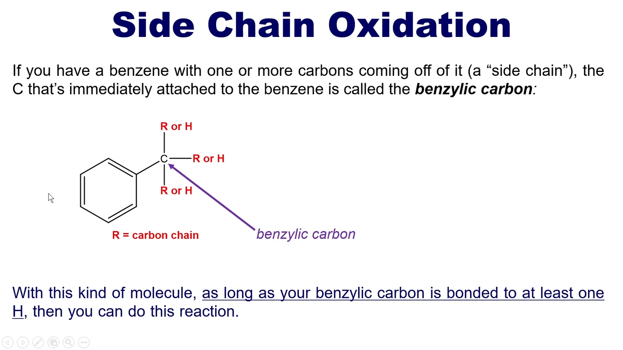 <p>Carbons with an H that are attached to a benzylic ring</p>