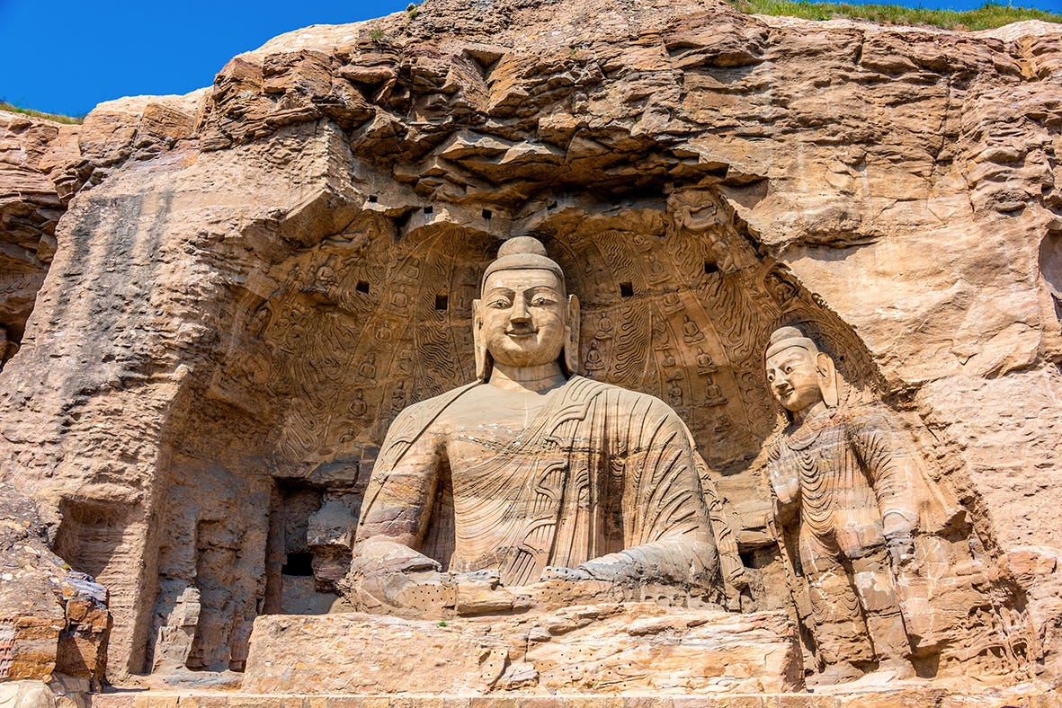 <p>Buddhist cave sculpture; spread of Buddhism in China.</p>