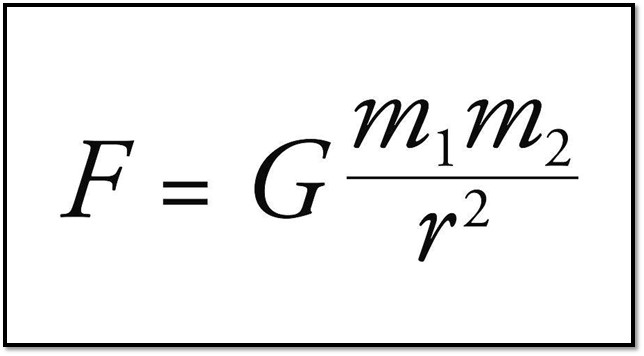 <ul><li><p>M increase = Fg increase</p></li><li><p>Distance increase = Fg decrease </p></li><li><p>G = 6.7 × 10^-11 </p></li></ul><p></p>