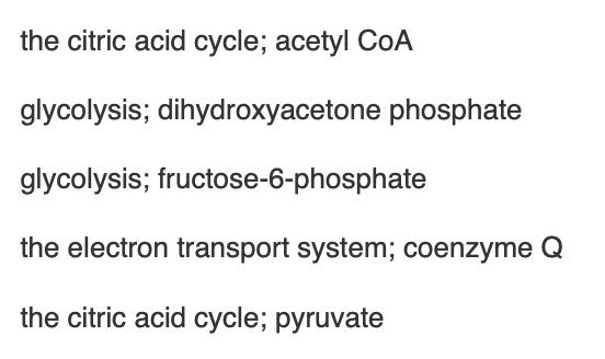 <p><span>When fats are used as an energy source, the glycerol portion enters ________ when it has been converted to ________.</span></p>