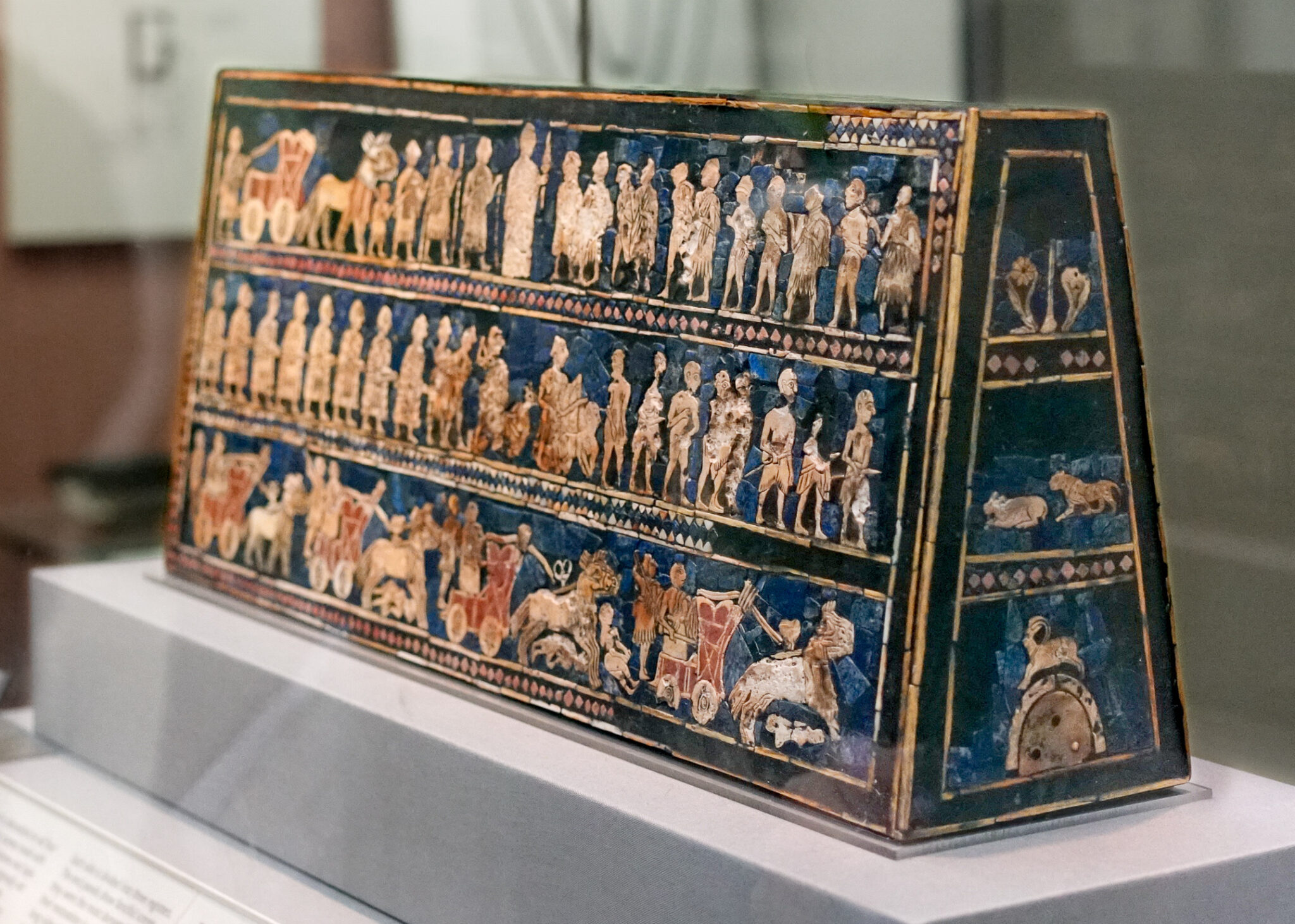 <p><strong><em>The Standard of Ur</em></strong><span><strong>, (2600–2400 B.C.E) Southern Iraq</strong></span></p>