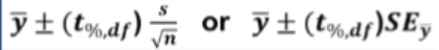 <p>central portion of a standard normal curve, tells how many standard errors the sample mean is above or below the true mean</p>