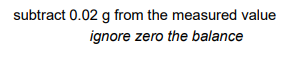 <p>Subtract 0.02 from the measured value.</p>